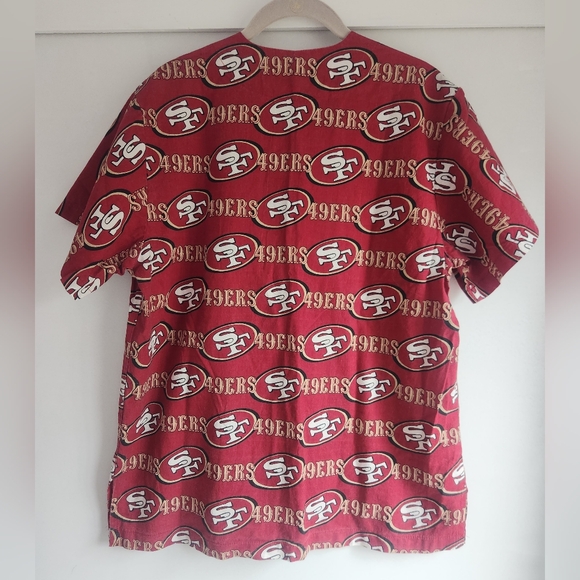 San Francisco 49ers womans scrub top small - Picture 2 of 12